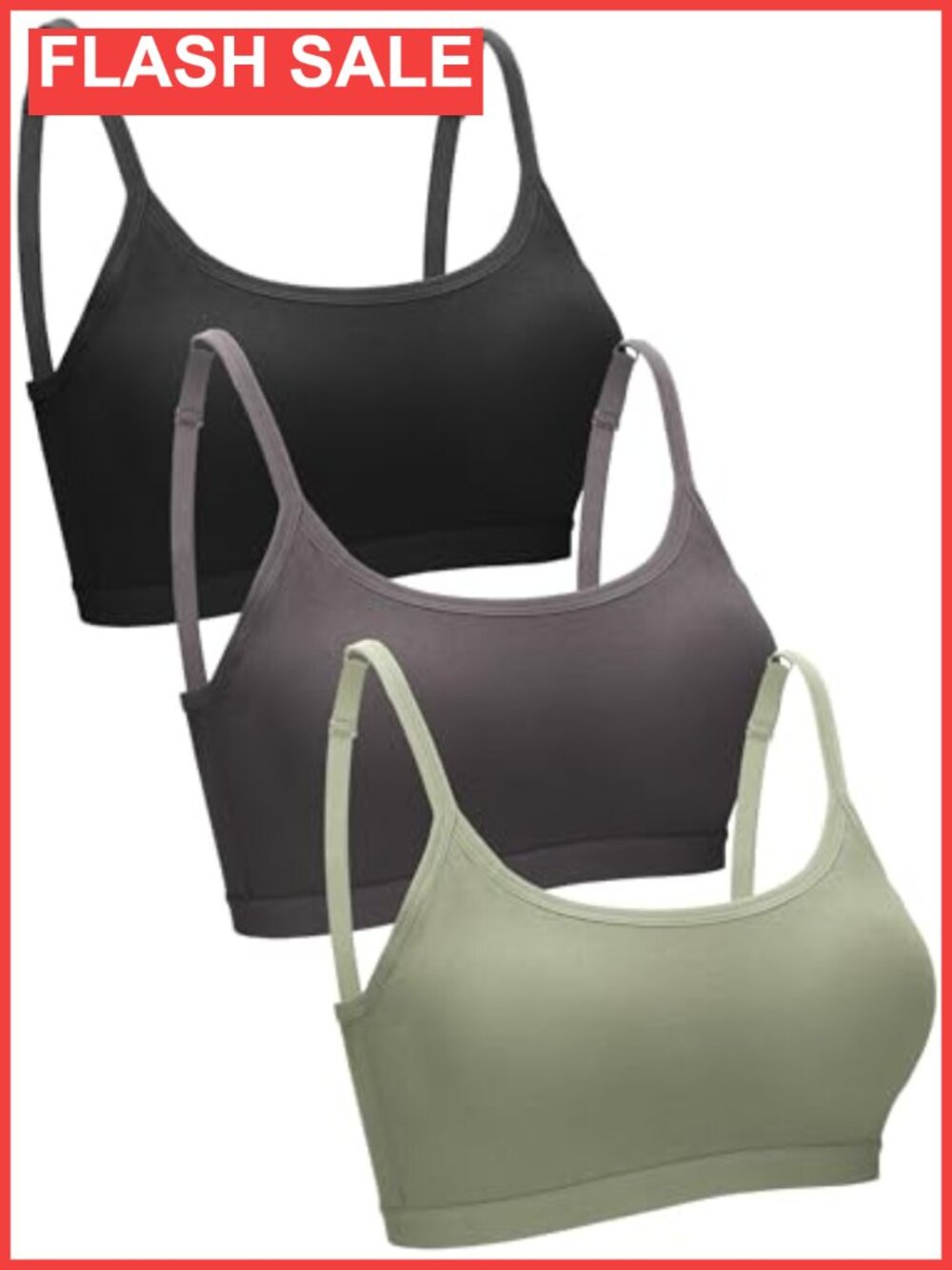 Wireless Camisole Bra Pack Modal Spandex Bralette Sleep Exercise